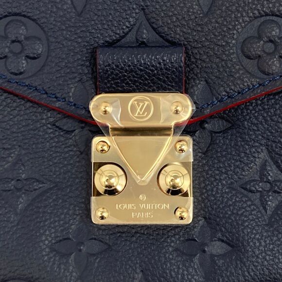 Louis Vuitton Shoulder Bag Pochette Metis MM Marine Rouge - Picture 7 of 8